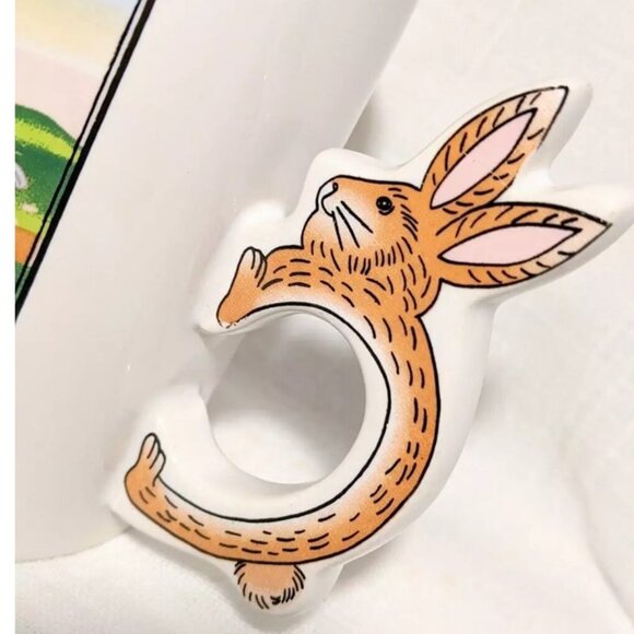 Peter Rabbit Bunny Handled Mug Ceramic Cup Easter Bunnies Art Mark NEW - Picture 4 of 6